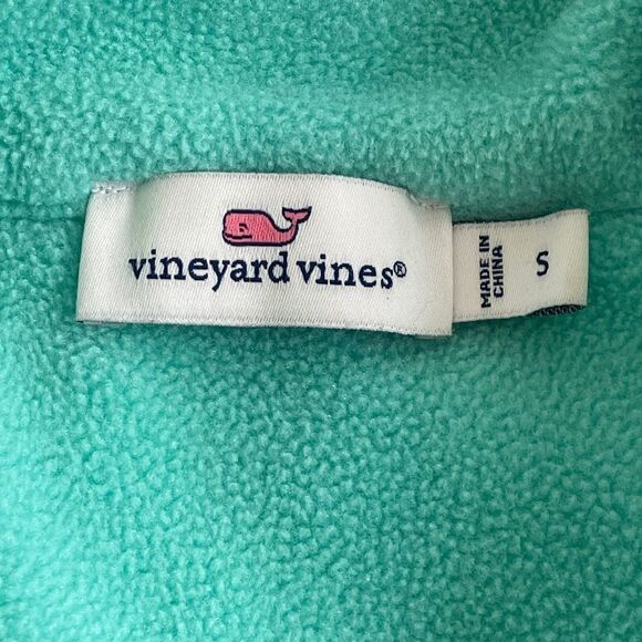 Vineyard Vines Seersucker Stripe Shoulder Shep Fleece Pullover Sweatshirt Small - Picture 11 of 14
